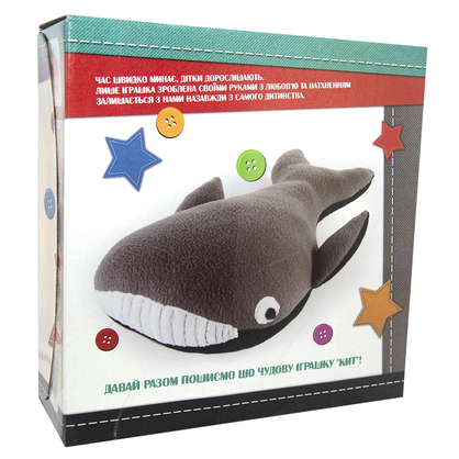 Фото, Видеообзоры набір для творчості strateg шиємо самі кит українською (іп-04)