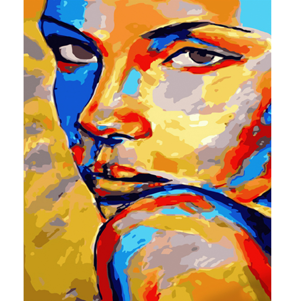 Фото, Видеообзоры картина за номерами strateg преміум плямистий погляд розміром 40х50 см (gs539)