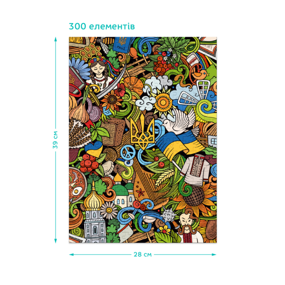 Фото, Видеообзоры набір патріотичних пазлів dodo