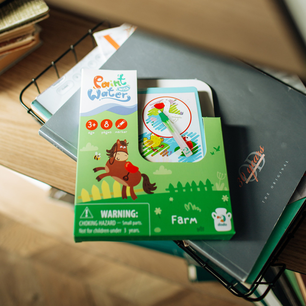 Фото, Відеоогляди набір водних розмальовок dodo ферма