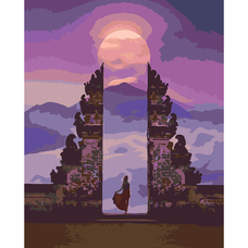 Картина за номерами Strateg ПРЕМІУМ Фіолетова луна з лаком розміром 40х50 см SY6287 Картина за номерами Strateg ПРЕМІУМ Фіолетова луна з лаком розміром 40х50 см SY6287