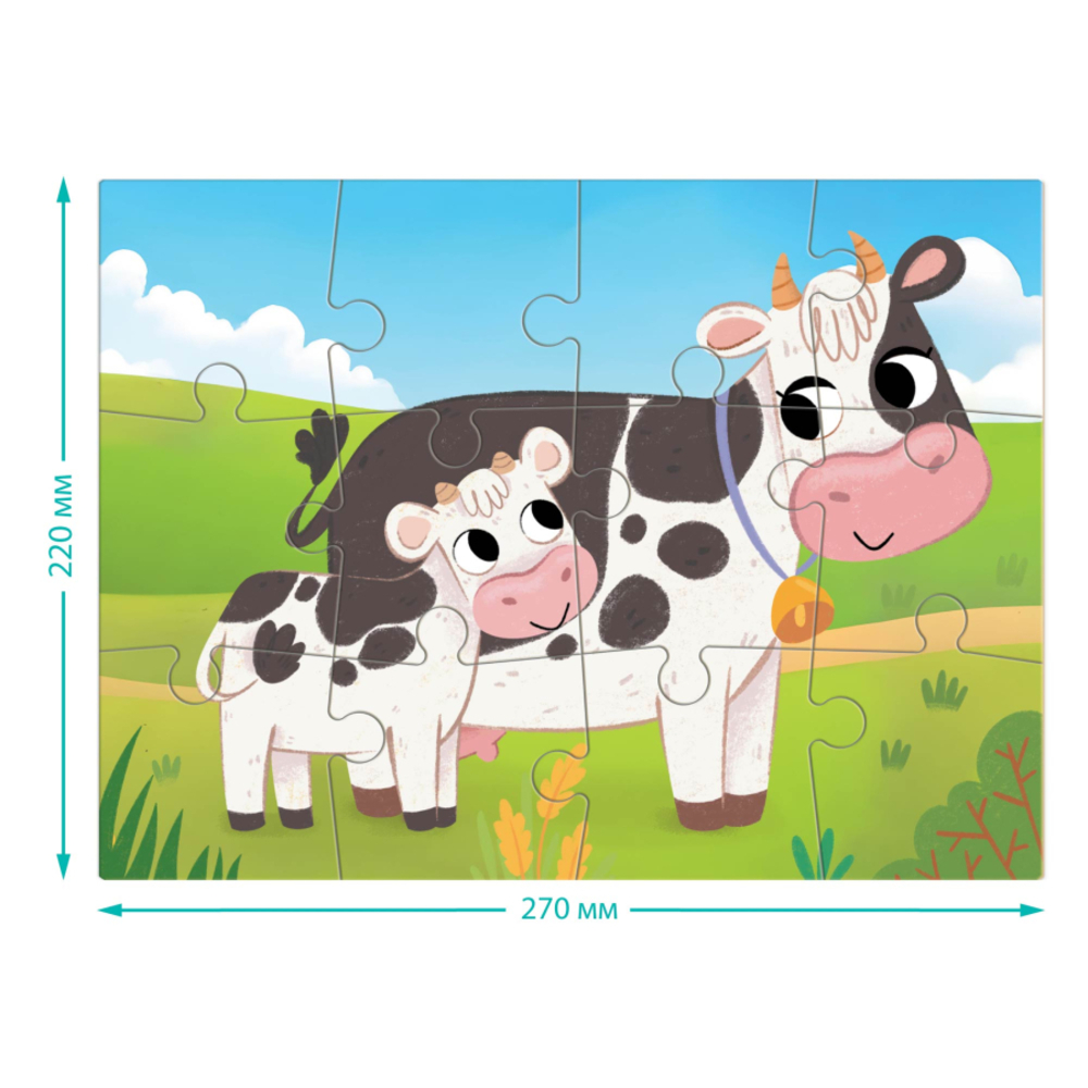 Фото, Відеоогляди пазл dodo завжди разом корівки