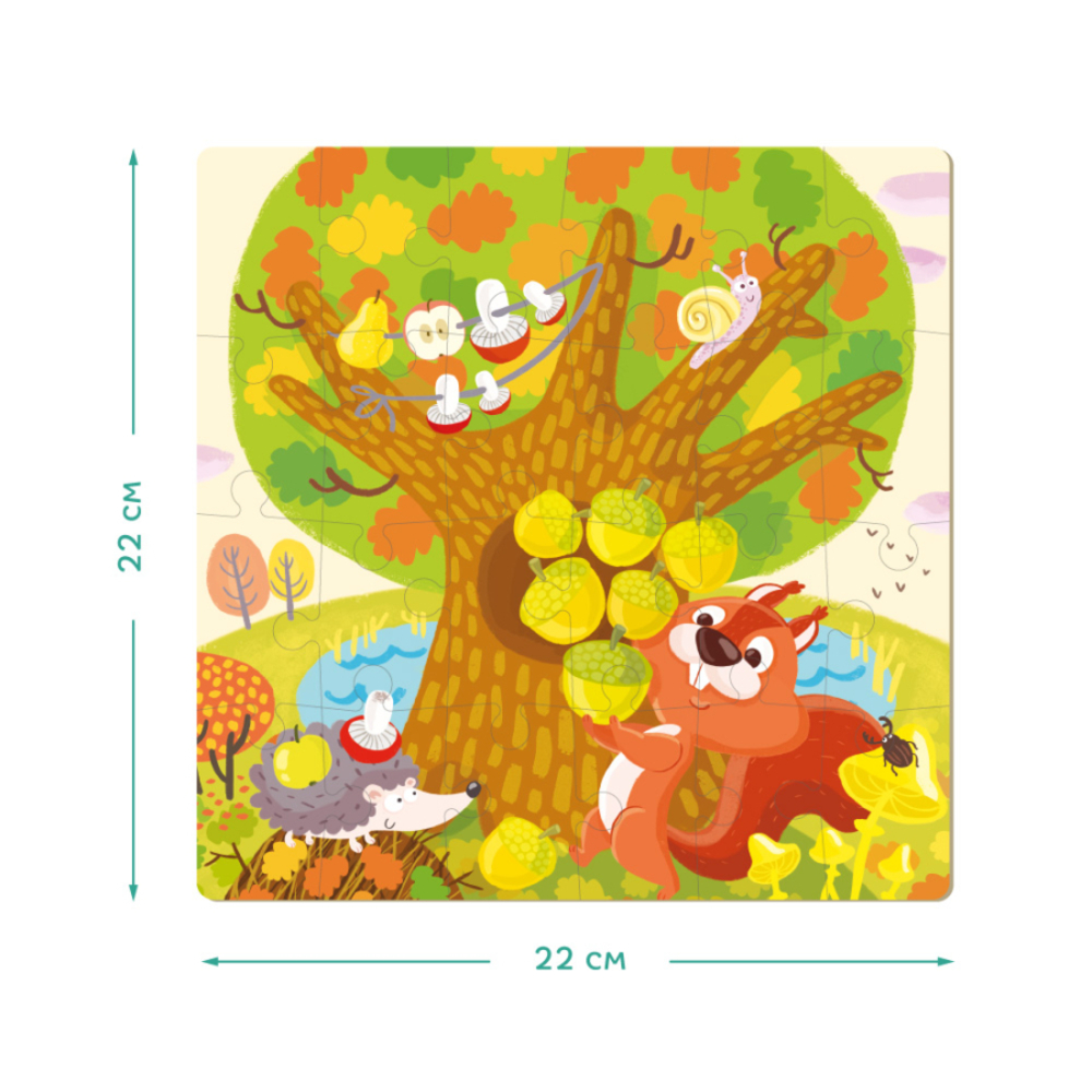 Фото, Відеоогляди пазл 4в1 dodo пори року