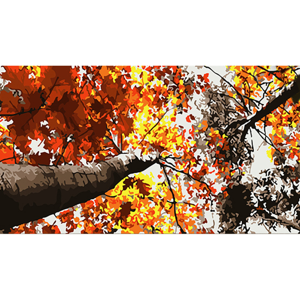 Фото, Видеообзоры картина за номерами strateg золото дерев розміром 50х25 см (ww193)