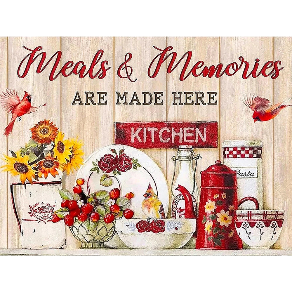 Фото, Видеообзоры алмазна мозаїка strateg преміум кулінарні спогади розміром 30х40 см (heg87080)