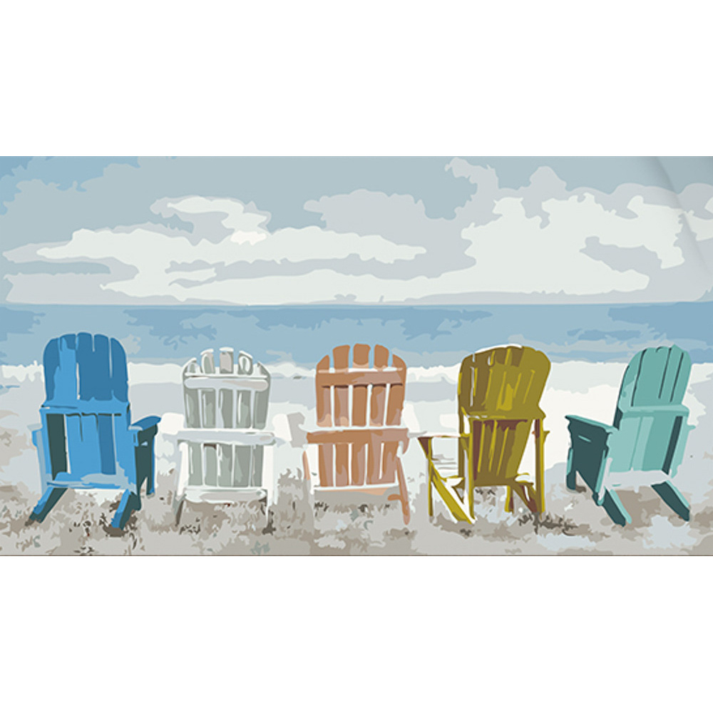 Фото, Видеообзоры картина за номерами strateg місця з видом на море розміром 50х25 см (ww203)