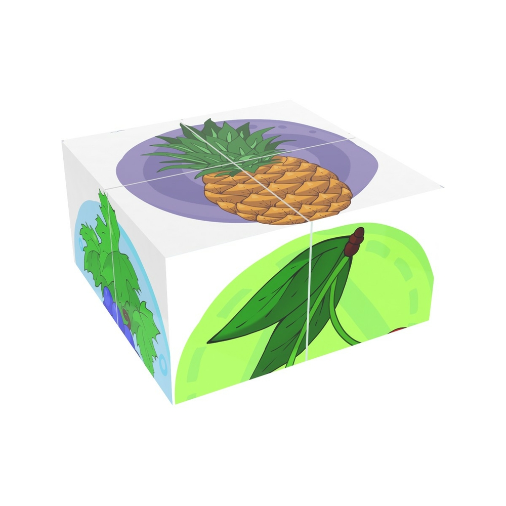 Фото, Видеообзоры іграшка кубики "фрукти технок", арт.1332