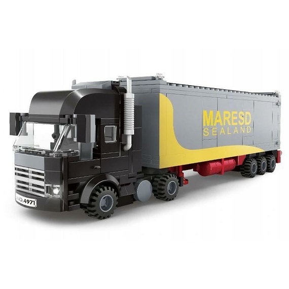 Детский конструктор Контейнеровоз Wange 4971 Серый Truck 352 детали для детей