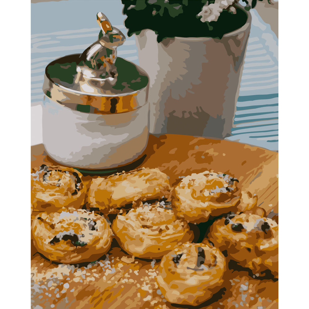 Фото, Видеообзоры картина за номерами strateg преміум духмяна випічка розміром 40х50 см (gs265)