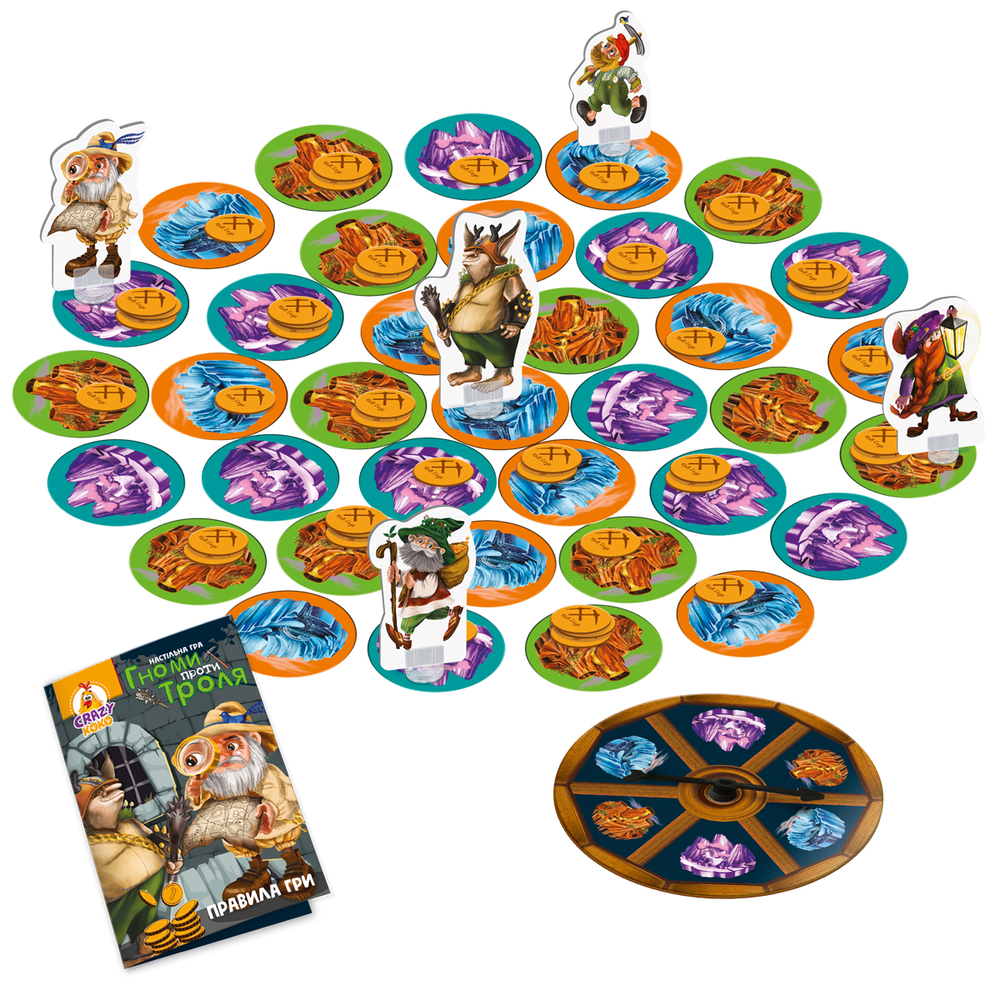 Фото, Відеоогляди гра настільна vladi toys розважальна. гноми проти троля. vt8055-36