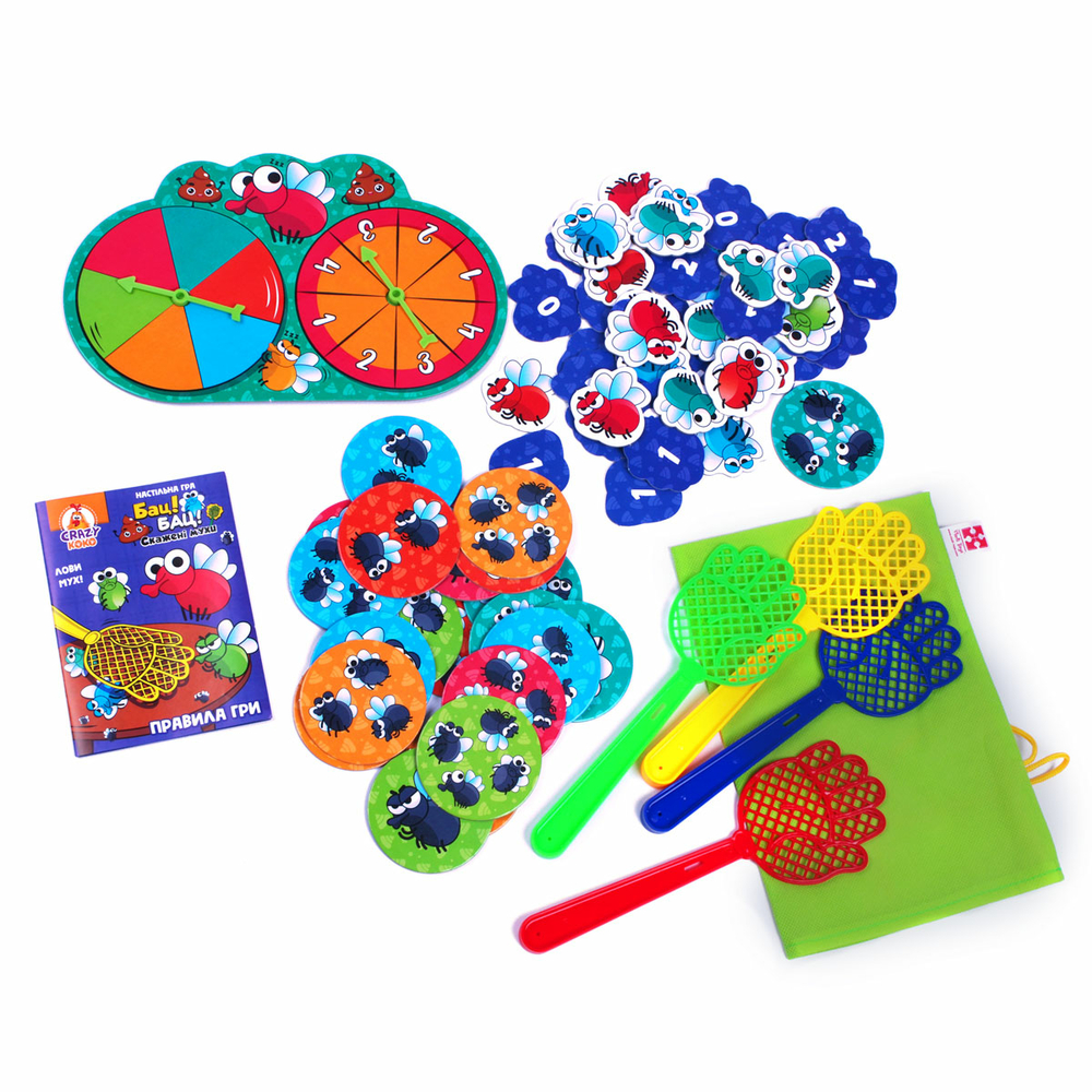 Фото, Відеоогляди гра настільна vladi toys розважальна. бац! бац! скажені мухи vt8055-37