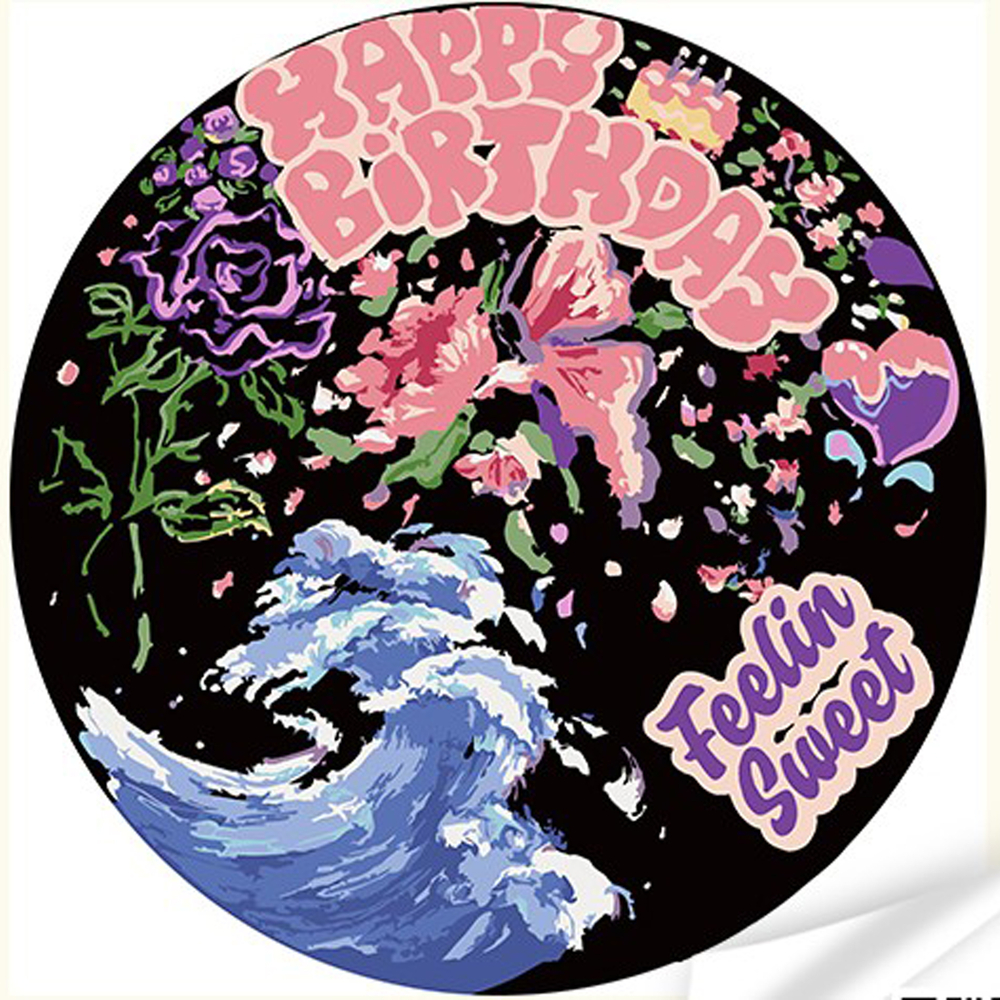 Фото, Видеообзоры вініл за номерами strateg преміум святкове море квітів розміром 30х30 см (gp-19)