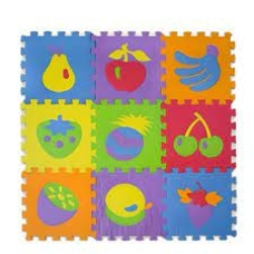 Килимок-пазл EVA1910 (24шт) фрукти, 9дет, в плівці 30*30см Килимок-пазл EVA1910 (24шт) фрукти, 9дет, в плівці 30*30см