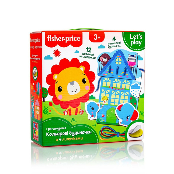 Гра-шнурівка «Fisher-Price. Кольорові будиночки» VT5303-26