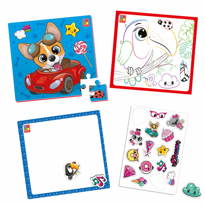 Фото, Видеообзоры набір для творчості vladi toys 4 в 1. веселі звірятка. vt4210-16