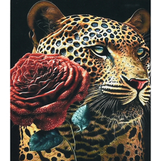 Алмазна мозаїка Strateg ПРЕМІУМ Романтичний гепард розміром 30х40 см (HEG88143) Алмазна мозаїка Strateg ПРЕМІУМ Романтичний гепард розміром 30х40 см (HEG88143)