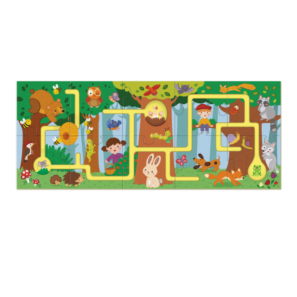 Фото, Відеоогляди пазл-лабіринт dodo моя мандрівка лісом