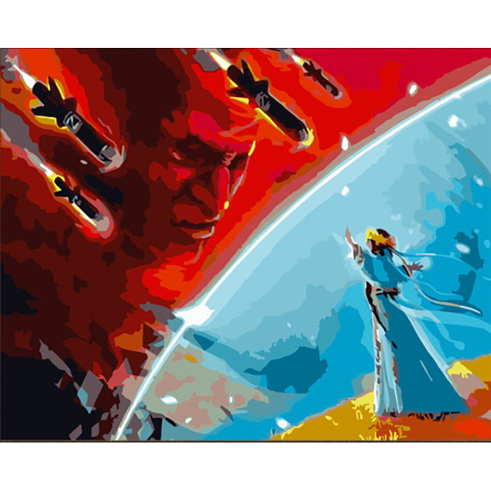 Фото, Відеоогляди картина за номерами strateg преміум сила оборони розміром 40х50 см (gs682)