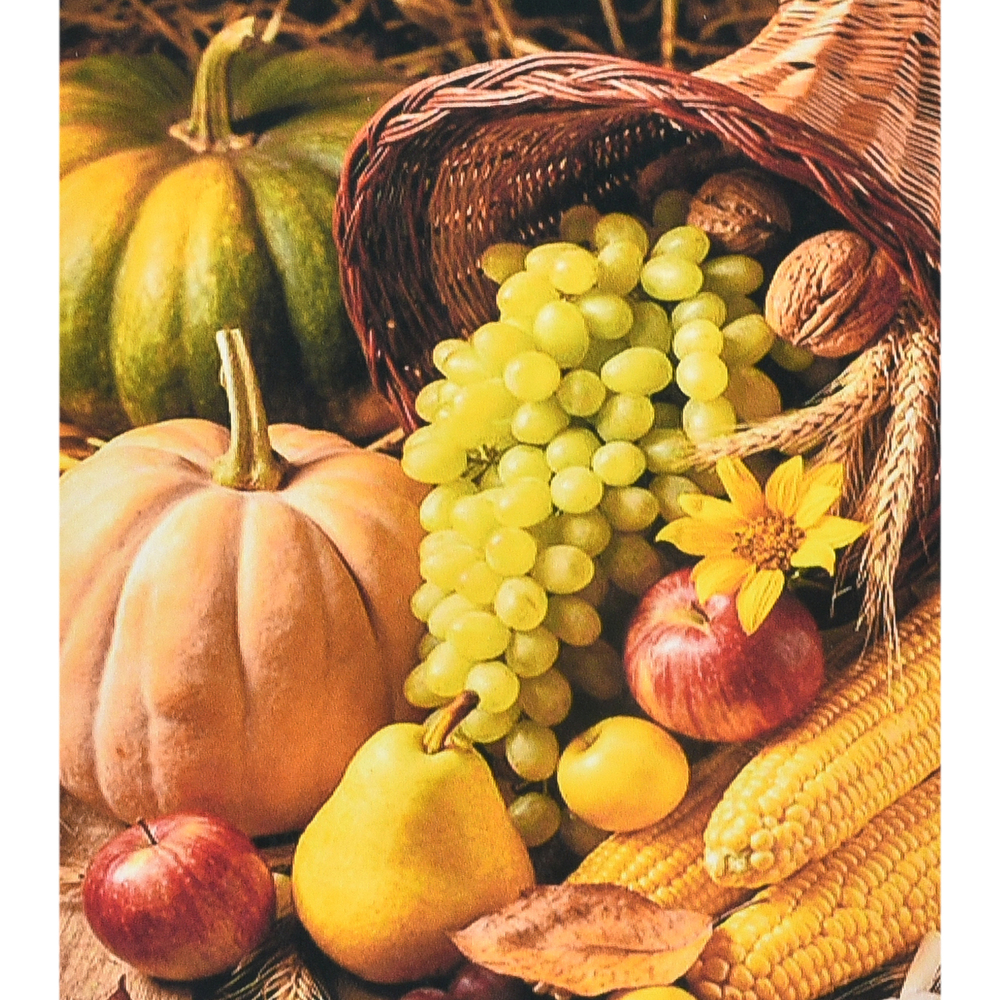 Фото, Видеообзоры алмазна мозаїка strateg преміум осінній врожай розміром 40х50 см (sk88252)