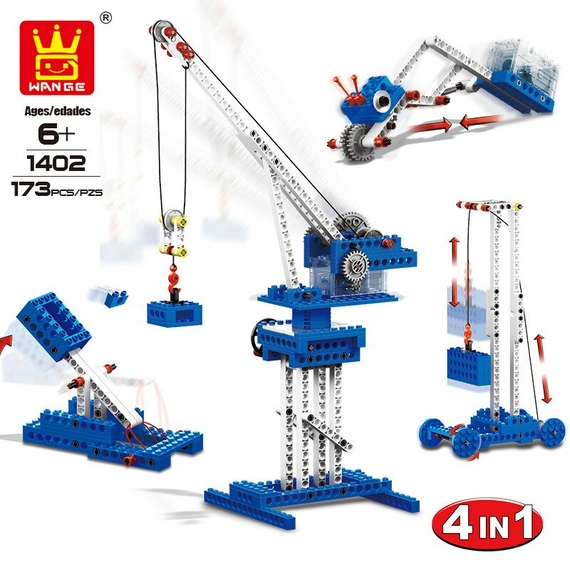 Конструктор електромеханічний Wange Будівельний кран 4 в 1 (1402)