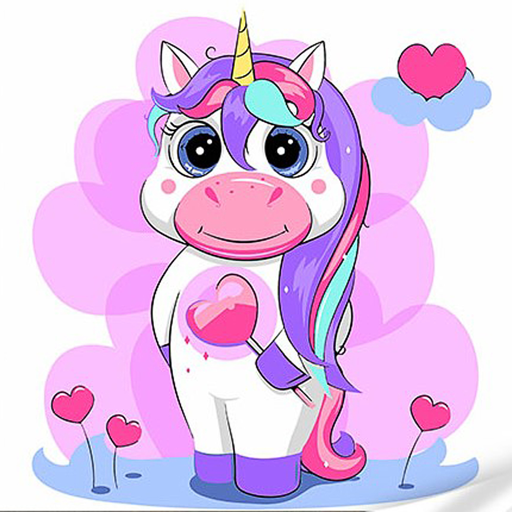 Фото, Видеообзоры картина за номерами strateg преміум казковий єдинорожик з лаком та з рівнем розміром 30х30 см (es-0879)