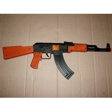 Автомат AK 47-112 (144шт) трещетка, в кульке, 49см