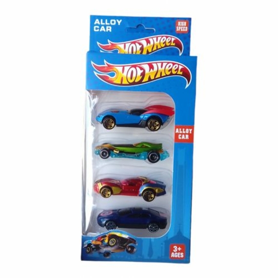 Набір машин 896В-1 (240/2) 2 види, 4 штуки, металопластик, герої, в коробці