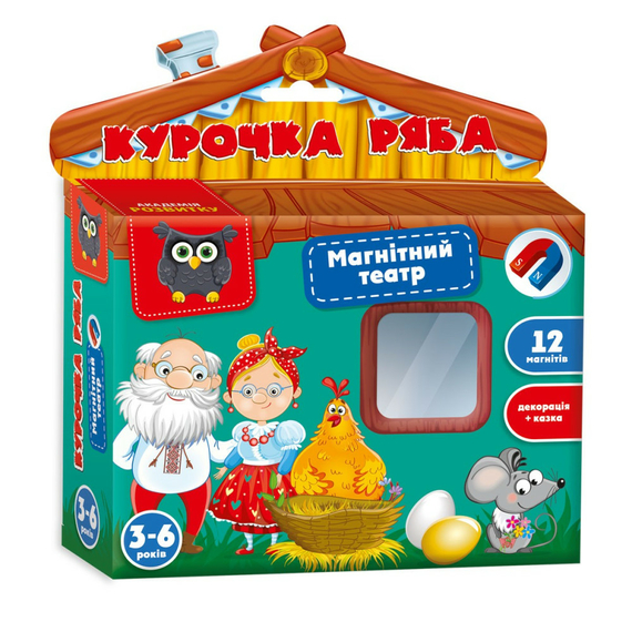 Гра настільна Vladi Toys магнітний театр Академія розвитку "Курочка Ряба" VT3206-31