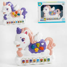 Піаніно 855-113А (72/2) 2 кольори, звуки тваринок, мелодії, у коробці