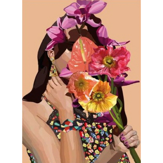 Отзывы  алмазна мозаїка strateg преміум екзотичний букет без підрамника розміром 50х65 см  (sgk86081)