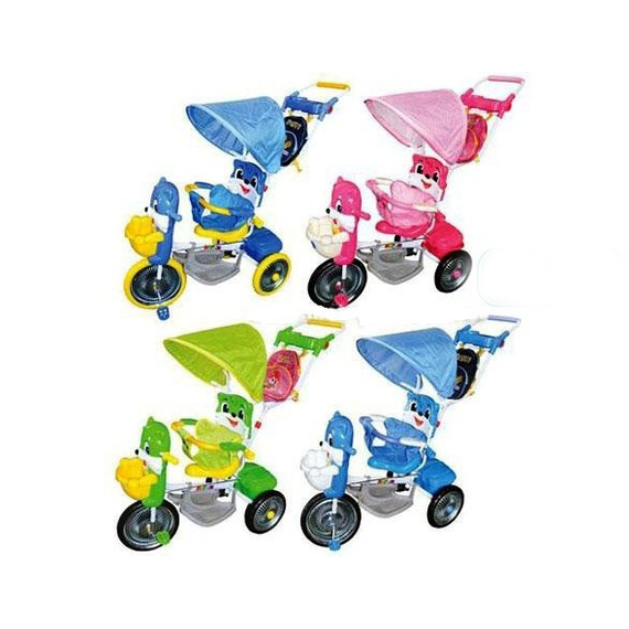 Велосипед ET A 26-5 (2шт) три колеса, регулир-ся ручка, рюкзак, козырёк