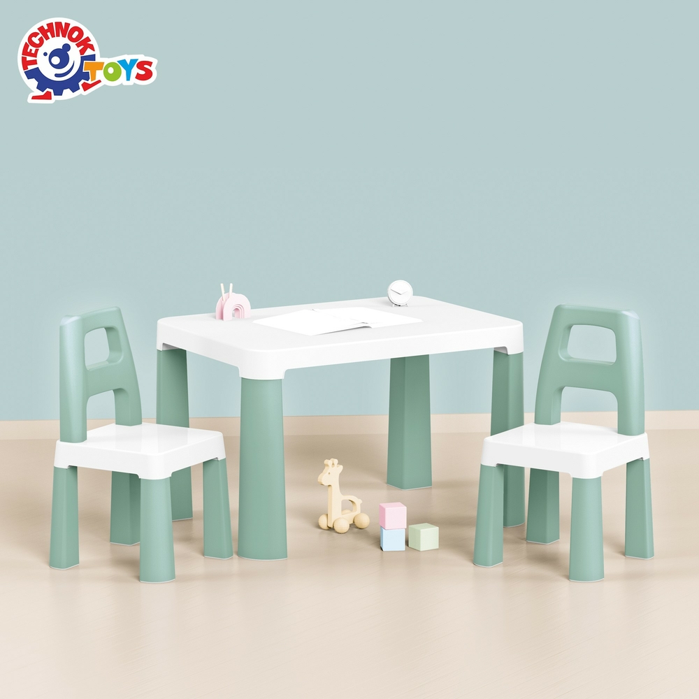 Фото, Відеоогляди дитячий стіл з двома стільцями техноk, арт.0440