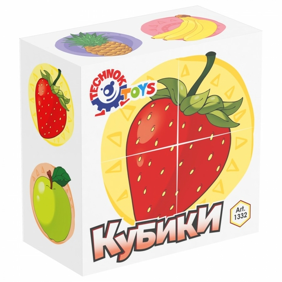 Іграшка кубики "Фрукти ТехноК", арт.1332