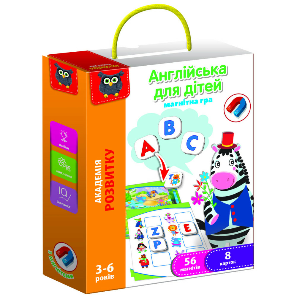 Фото, Видеообзоры гра розвиваюча vladi toys магнітна. англійська для дітей vt5411-09