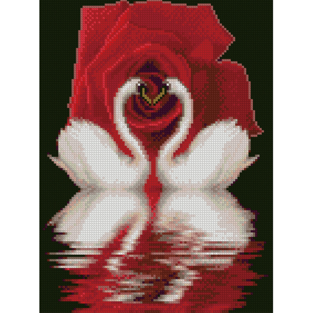 Фото, Видеообзоры алмазна мозаїка strateg преміум лебединна вірність 30х40 см hx136