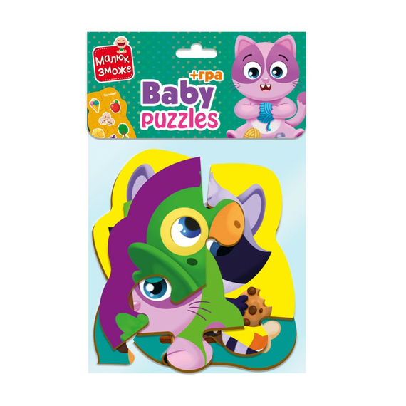 Пазли максі Vladi Toys картонні з грою Малюк Зможе «Хатні улюбленці» VT1722-21