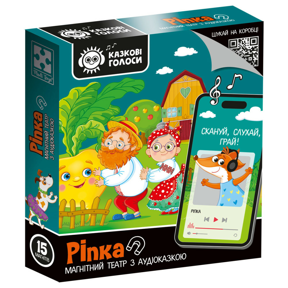 Фото, Видеообзоры гра розвиваюча vladi toys магнітний театр з аудіоказкою казкові голоси "ріпка" vt3206-40