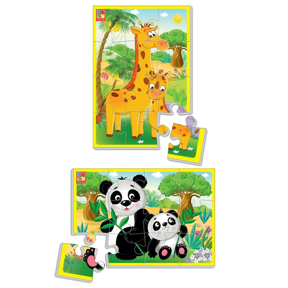 Фото, Відеоогляди м'які пазли а5 «тварини зоопарку» vt1103-45