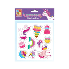 Набір для творчості м'які наліпки «Єдинороги» Vladi Toys VT4210-04 Набір для творчості м'які наліпки «Єдинороги» Vladi Toys VT4210-04