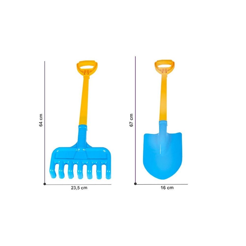 Фото, Видеообзоры іграшка набір "лопата + граблі технок", арт.2391