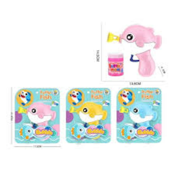 Пістолет з мильними бульбашками 708 (180/2) 3 кольори, механічний, пляш з мильною рідиною, на листі