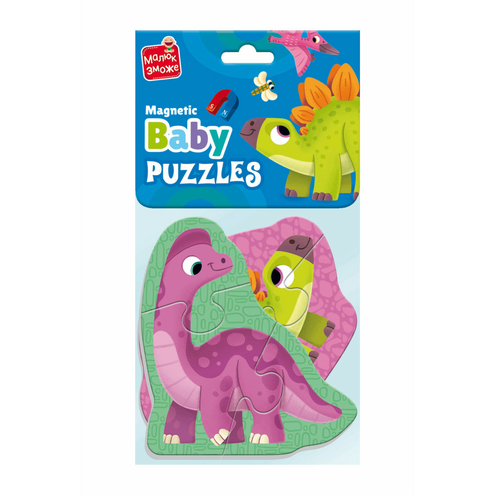 Фото, Відеоогляди гра розвиваюча vladi toys пазли бейбі магнітні малюк зможе «динозаврики» vt3208-27