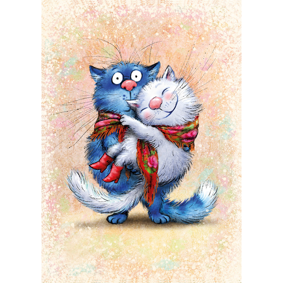 Картина за номерами Strateg ПРЕМІУМ У теплих лапках з лаком розміром 30х40 см SS-6390