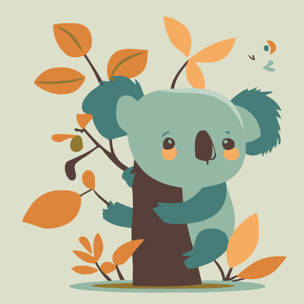 Фото, Відеоогляди картина за номерами strateg коала на гілці розміром 20х20 см (hh7091)