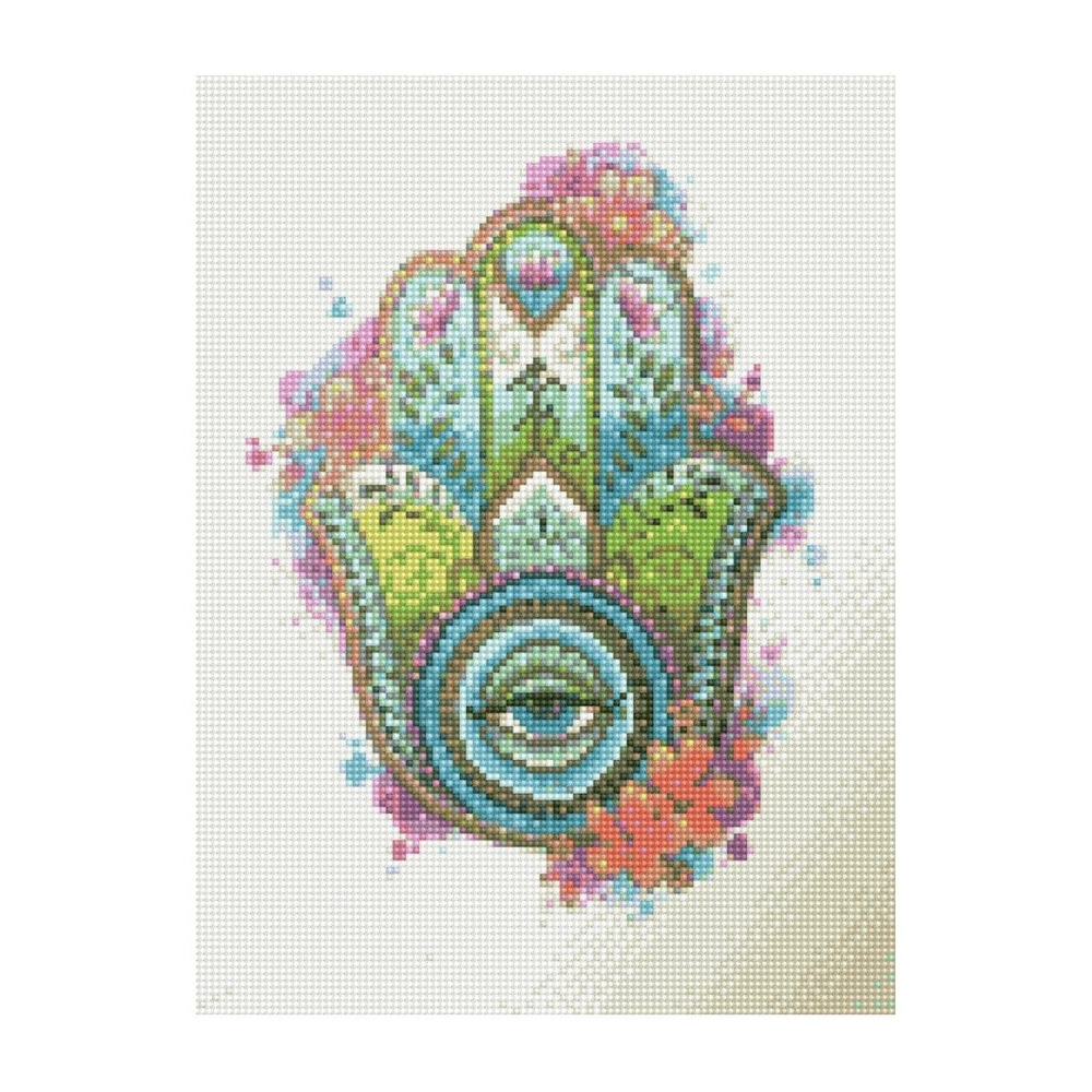 Фото, Видеообзоры алмазна мозаїка strateg преміум квітковий амулет 30х40 см hx016