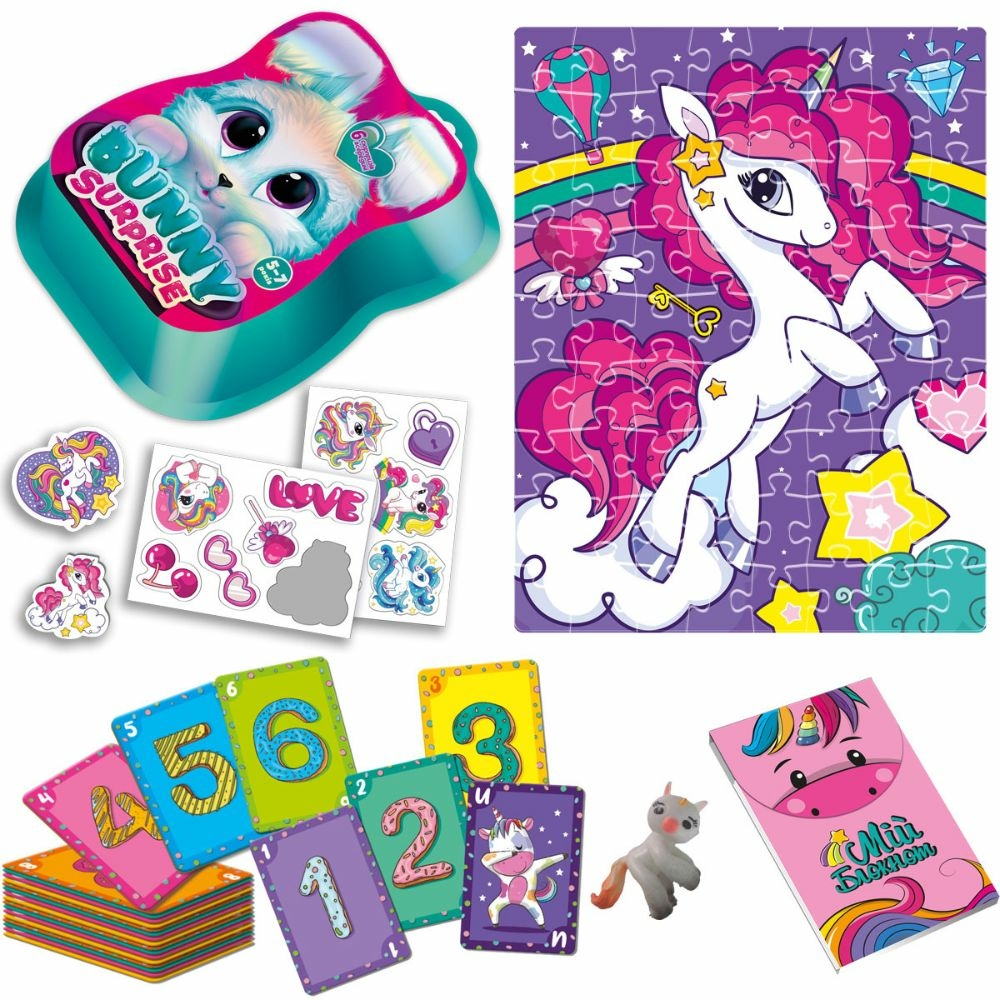 Фото, Відеоогляди набір для творчості vladi toys із сюрпризами "bunny surprise. рожевий" vt8080-14