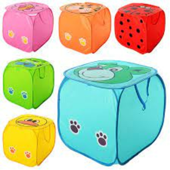 Корзина для іграшок M2508 (50шт) тварина, висота 45 см, кришка-липучка, ручки, 6від, в кульку, 45-45