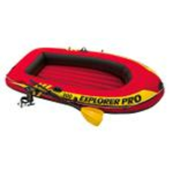 Лодка 58358 лодка трьохмістна+насос+весла 244*117*36см