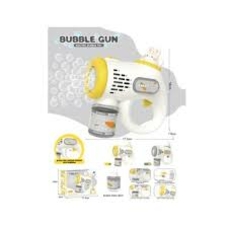 Пістолет з мильними бульбашками  658-5 (72) 2 кольори, підсвіч,, 10 отворів, пляшечка з мил , в кор