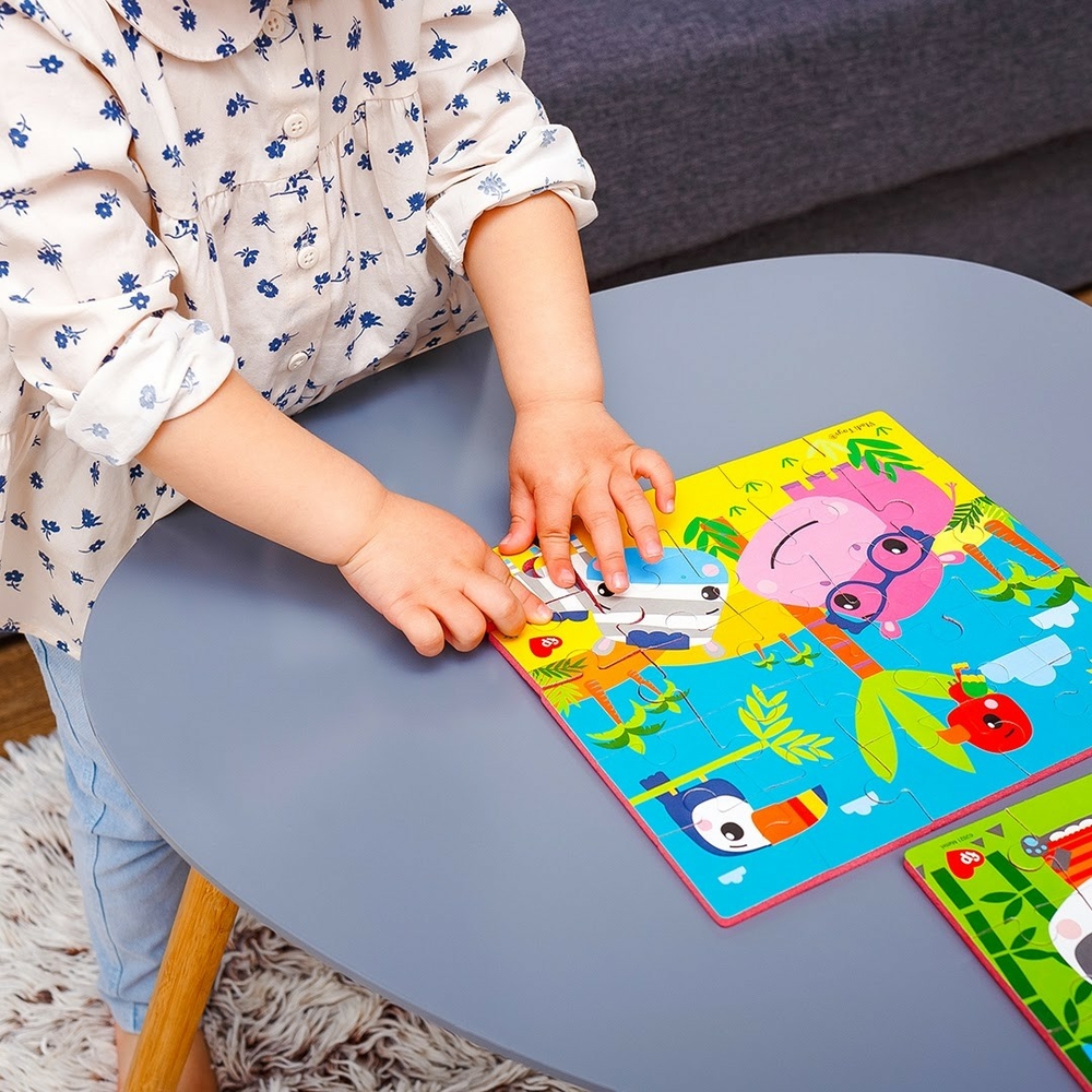 Фото, Відеоогляди м'які пазли «fisher-price. бегемот і зебра» vt1109-04